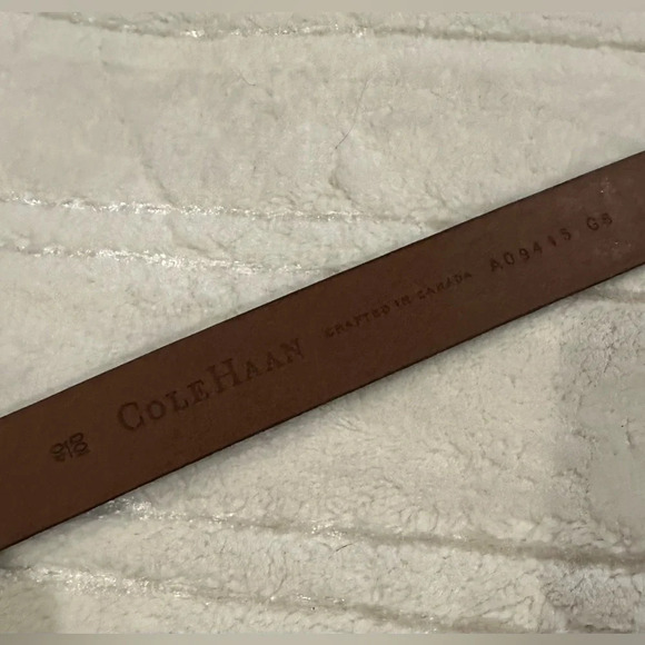 Cole Haan brown leather belt - new without tags size 40 - Picture 4 of 5